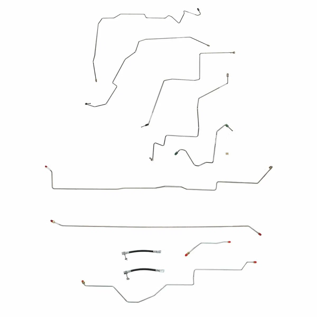 2002-05 Dodge Ram 1500 Brake Line Kit Quad Cab_Short Bed 4x4 RWABS Stainless CBK0059SS